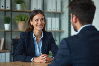 Coach femme attentive lors d'une séance de coaching professionnel